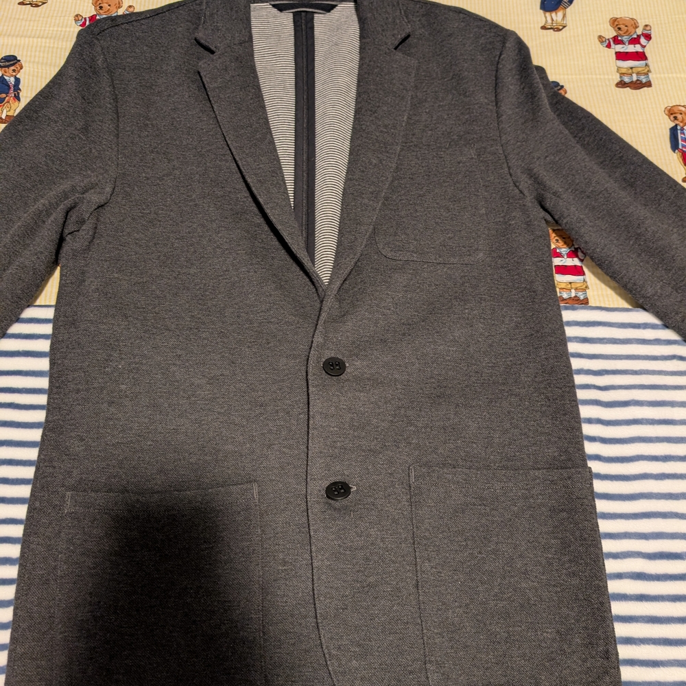 Vineyard Vines Charcoal Blazer with Button Detail